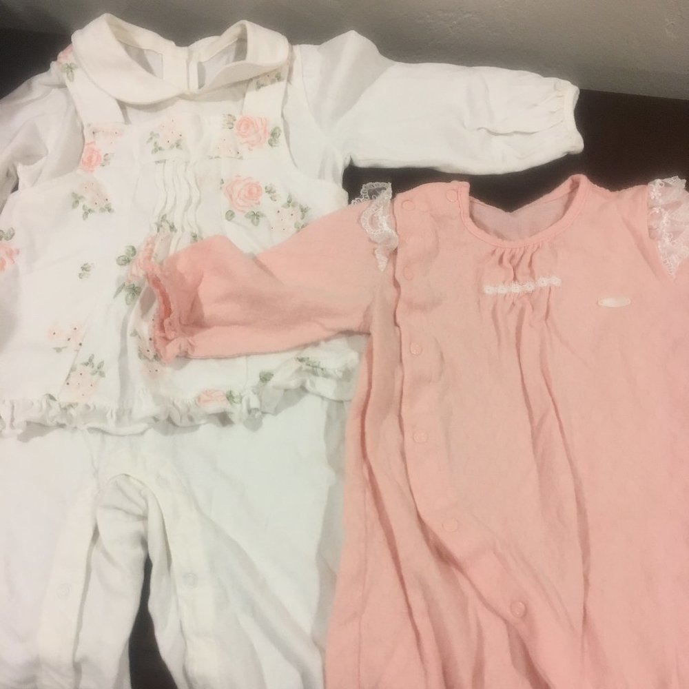 Les Enphants Kara Bear Bodysuit Bundle of 2 6-12M